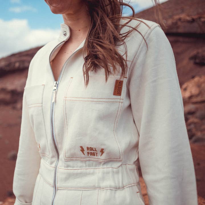 WILDUST - Wholesale Overalls - Women's - AVIATOR OVERALL - IVORY2