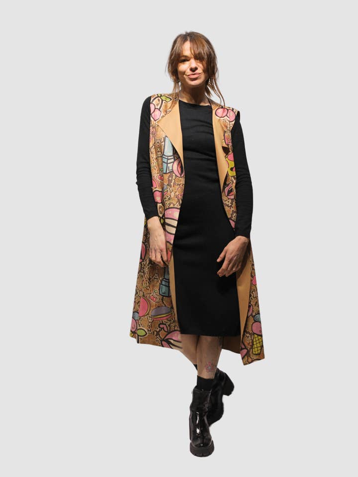 Trykt ruskindsvest - REF: 3920-1 for engroshandel hos BanBat