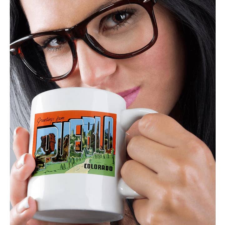 3dRose - Wholesale Coffee Mug - 3dRose, Greetings From Pueblo Colorado With Bold Letters and Scenes of Pueblo, Mug9