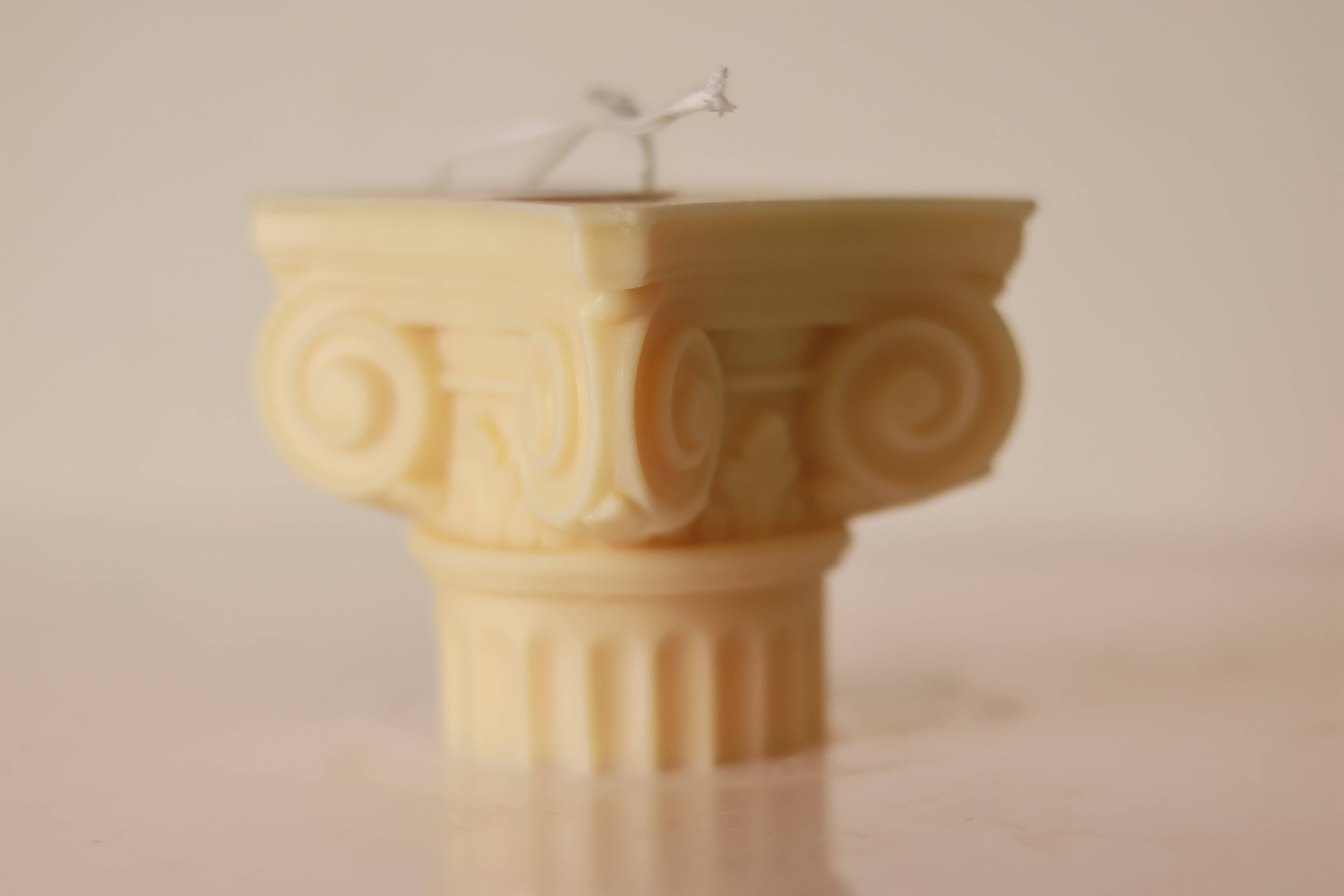 Agaboo Candle - Wholesale Novelty Candle - Roman Column Candle 3-1/4x3-3/4in - Sculptural6