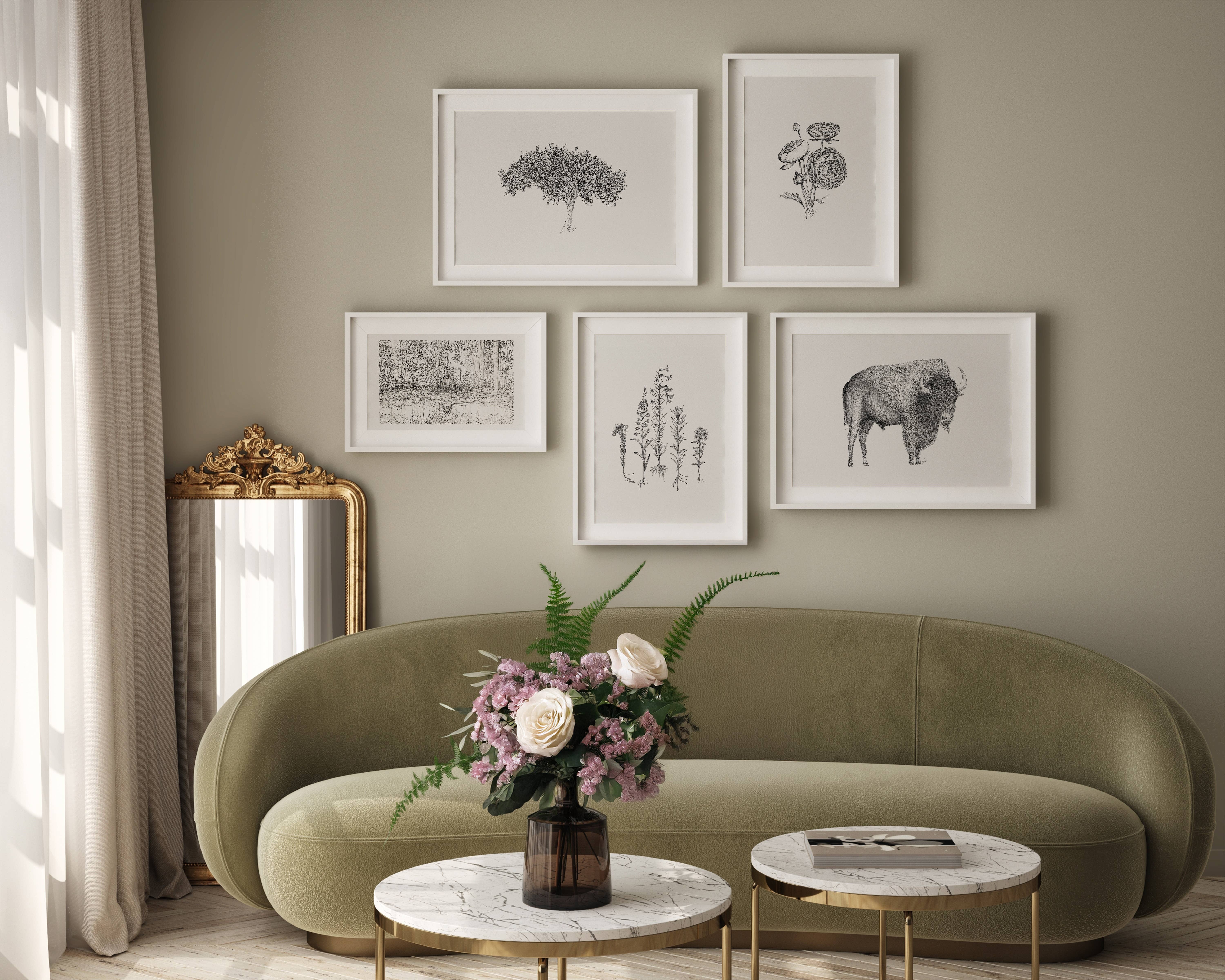 Vanee.ink - Wholesale Art Print - Bison Print1