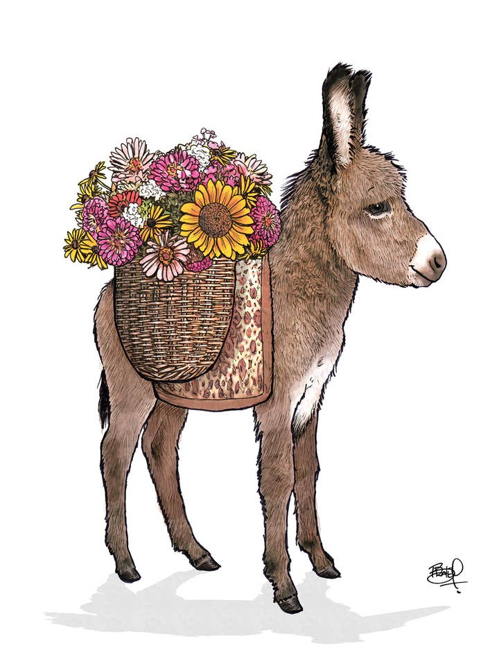 Florista #130 - vertical for wholesale by Shawn Braley Illustration