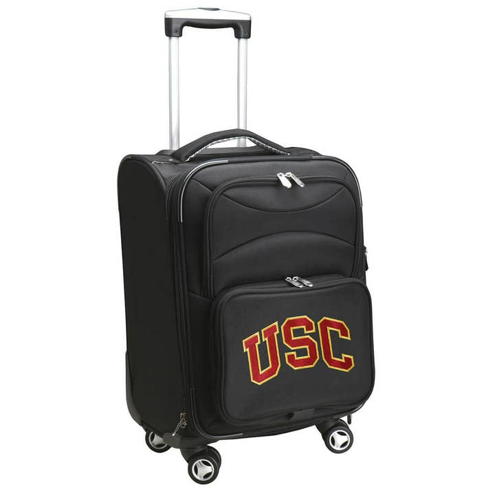 NCAA USC Trojans 21" Carry-On Spinner Soft side for wholesale by Mojo Licensing