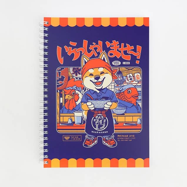 Carnet de notes à spirales "Irasshaimase" (150 pages) pour la vente par Yeaaah! Studio