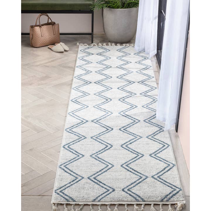 Well Woven – Großhandel Teppichvorleger – Kind & Baby – Reeve Moderner Zick-Zack-Zick-Zack-Kinderteppich in Elfenbeinfarben15