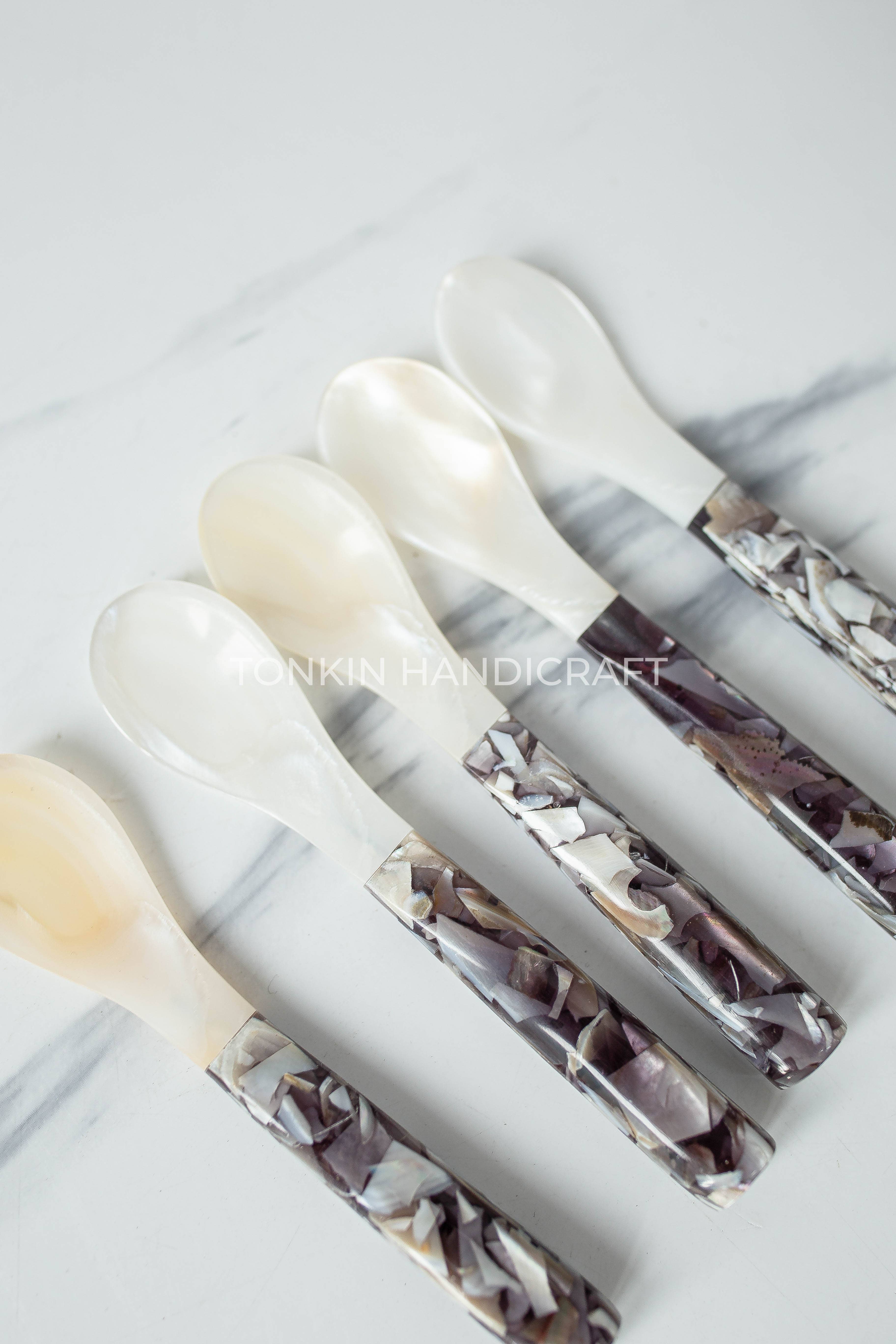 Tonkin Handicraft - Wholesale Table Spoon (Cutlery) - Bla Mother of Pearl Seashell Spoon9