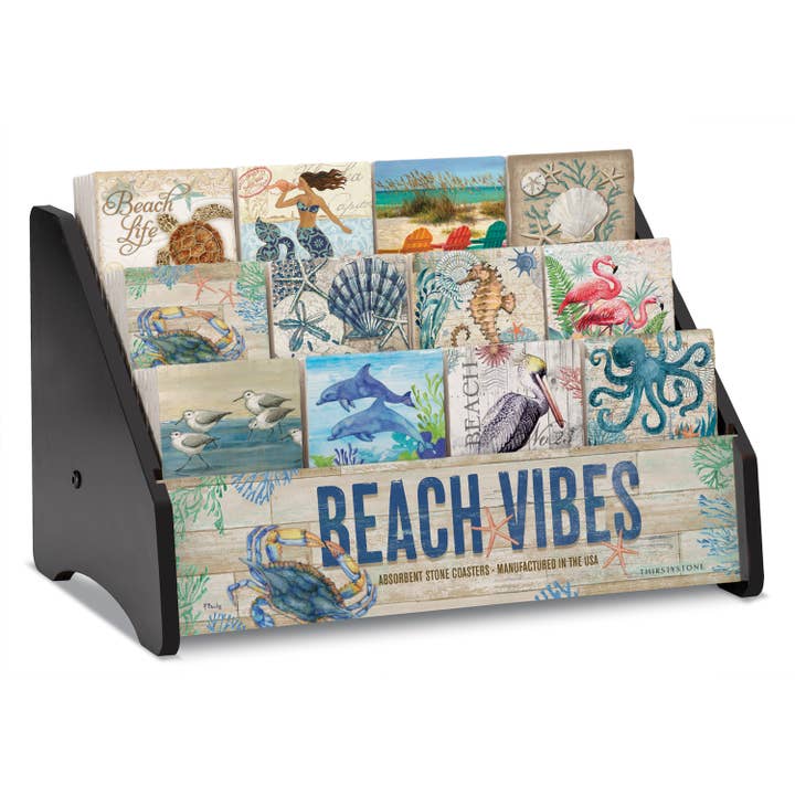 Beach Vibes Pre-Pack Single Coaster Display and other Purchase Wholesale beach vibes. Free Returns & Net 60 Terms on Faire trending on Faire.