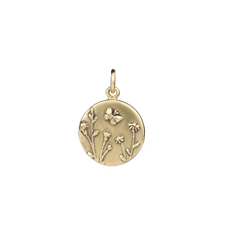 Wildflower Garden Medallion for wholesale by Marmalade Jewellery