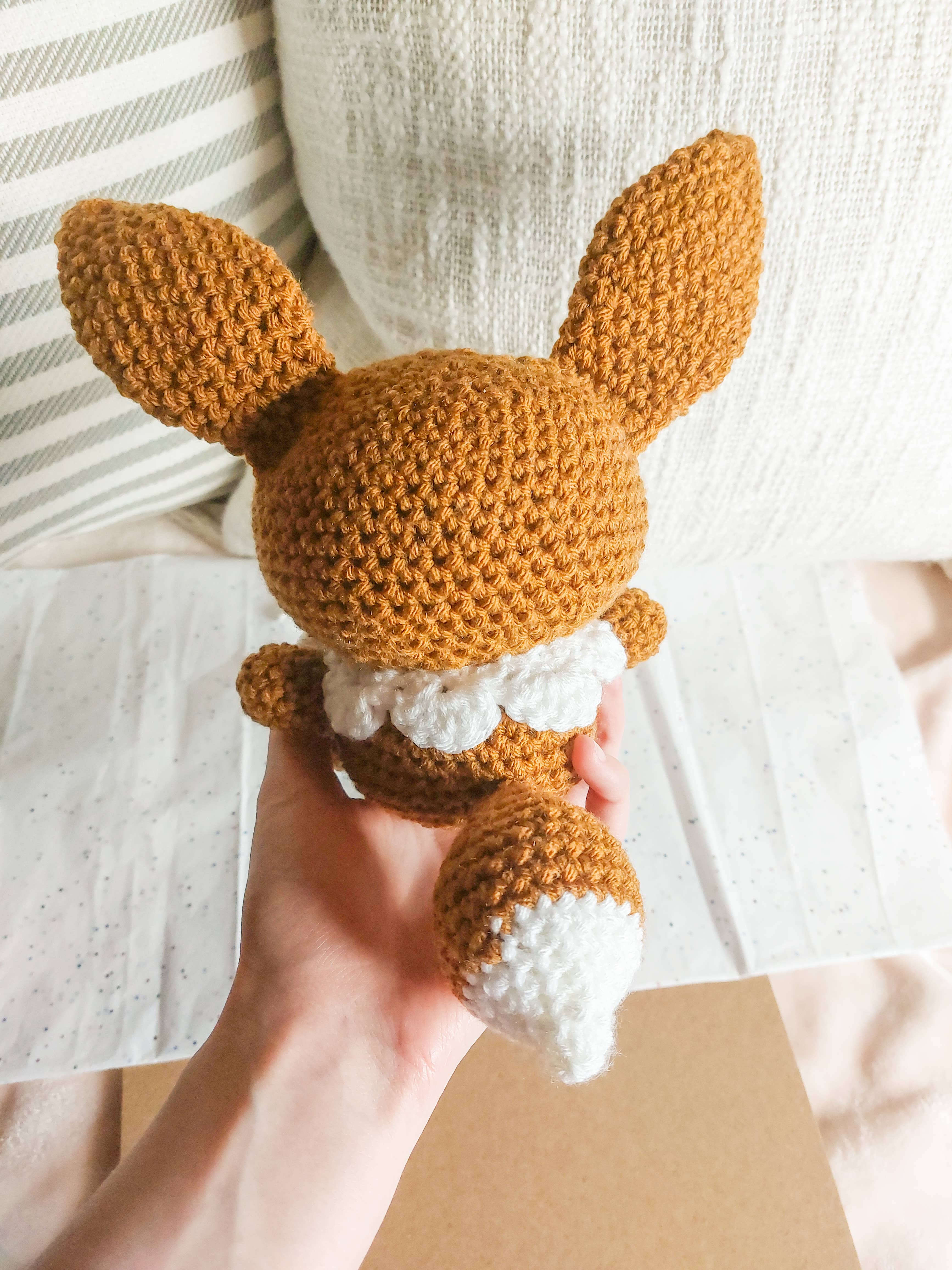 Skys Emporium - Wholesale Stuffed/plush toy – Kids & baby - Crochet Eevee Plushie, Handmade Pokemon Plushy4