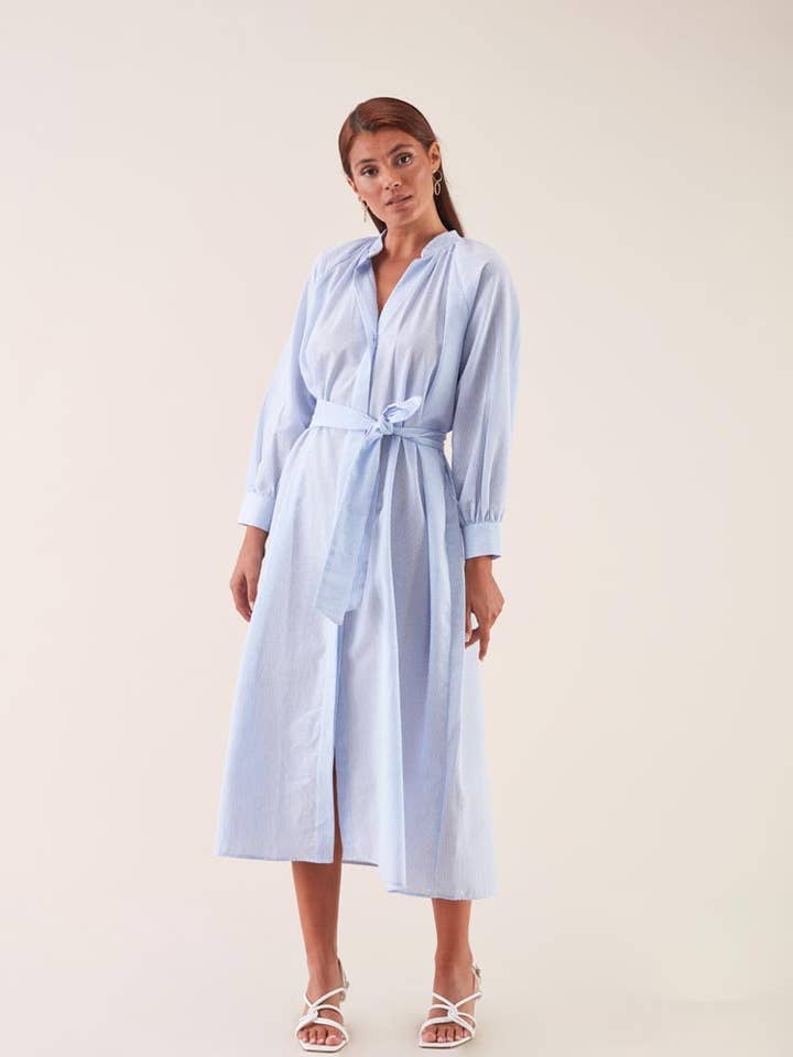 Stripes Midi Dress for wholesale by GUIMANOS