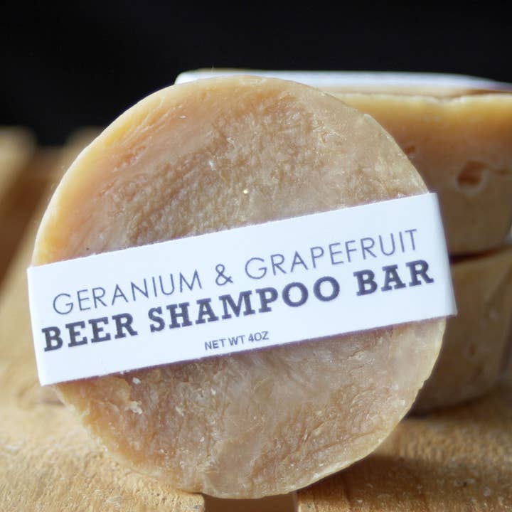Biershampoo-Bar: Geranie & Grapefruit für den Großhandel von Ashley Renee Soap Co.
