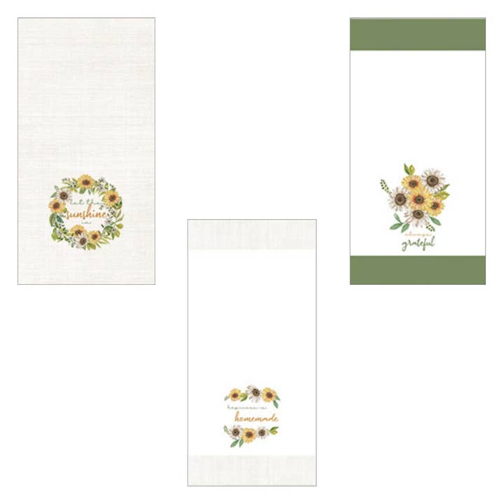 Duke Imports – Großhandel Geschirrtücher – "Sunflower Spectacular" Küchenhandtücher mit Blumenmotiv