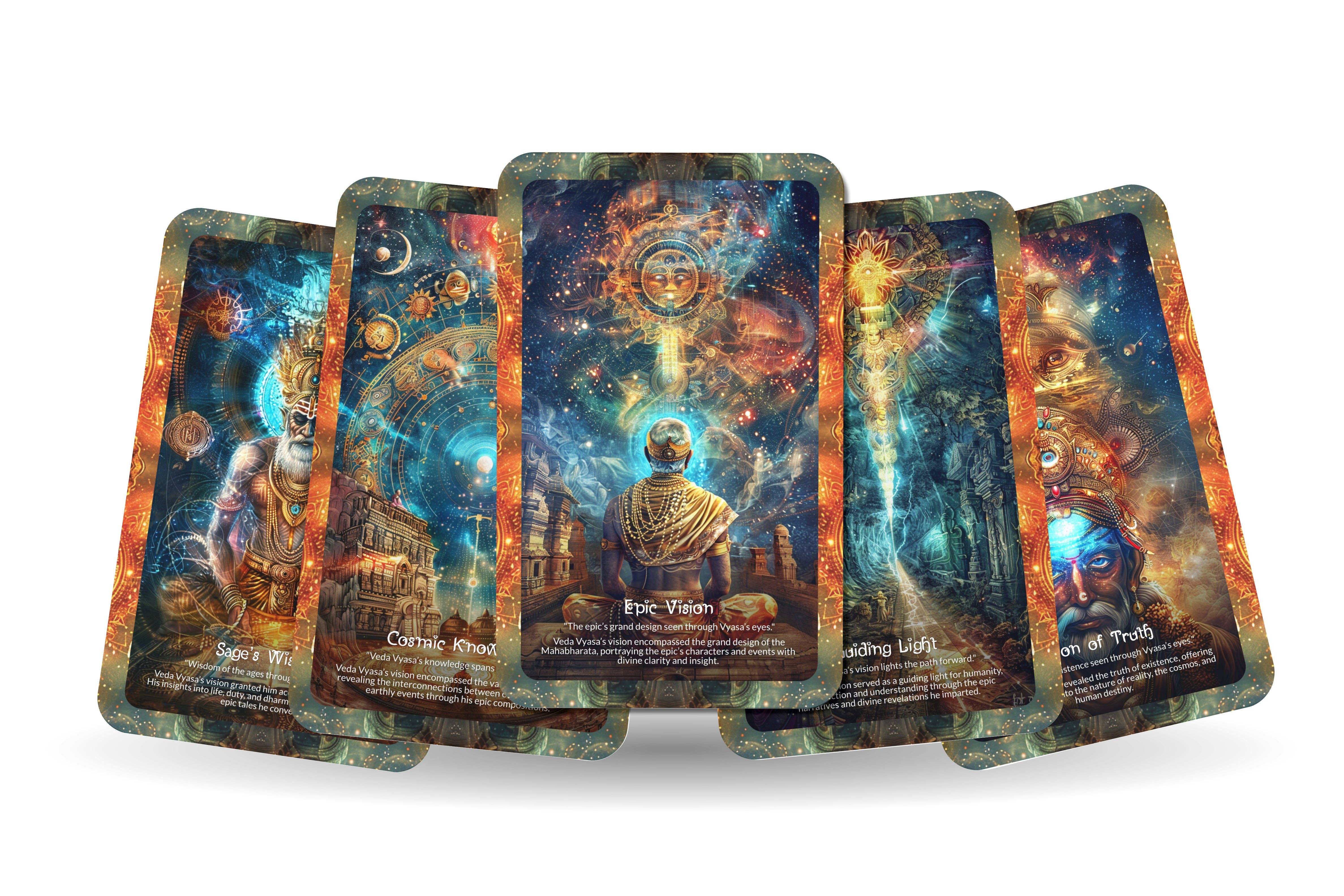 IBIZA TAROT - Vendita all'ingrosso Tarocchi - Carte Oracolo di Veda Vyasa - 22 Carte di Guida Divina6