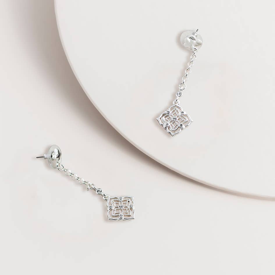 Super Amazing - Wholesale Dangle Earrings - Filigree and Crystal Drop Earrings1