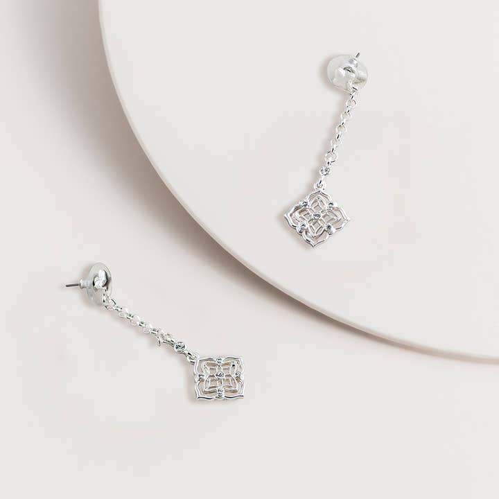 Super Amazing - Wholesale Dangle Earrings - Filigree and Crystal Drop Earrings1