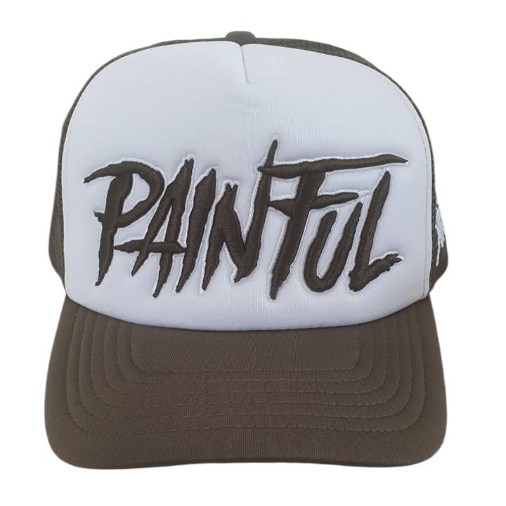 Painful Clothing - Wholesale Trucker Hat - Unisex - Khaki trucker cap3