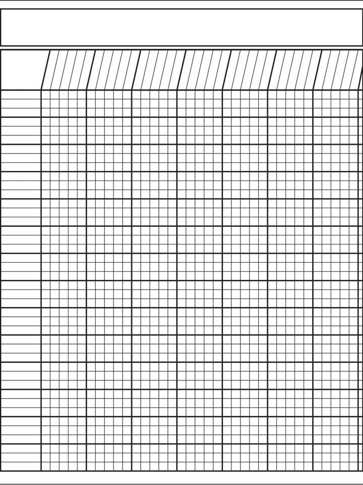 Laminated Incentive Chart - Vertical White for wholesale by Creative Shapes Etc.
