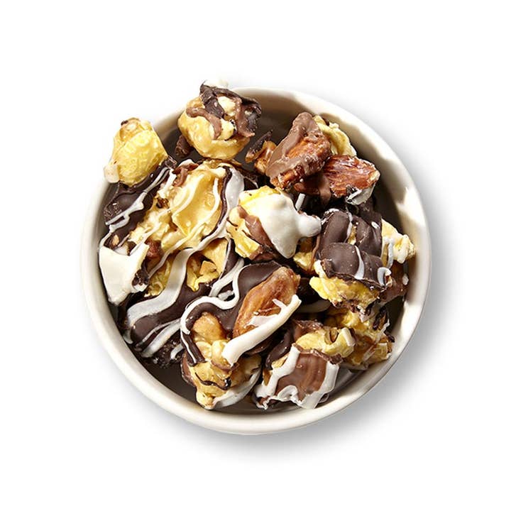 Funky Chunky - Wholesale Popcorn - Nutty Choco Pop | Caramel Corn Chocolate Popcorn | 19-ounce Bags
