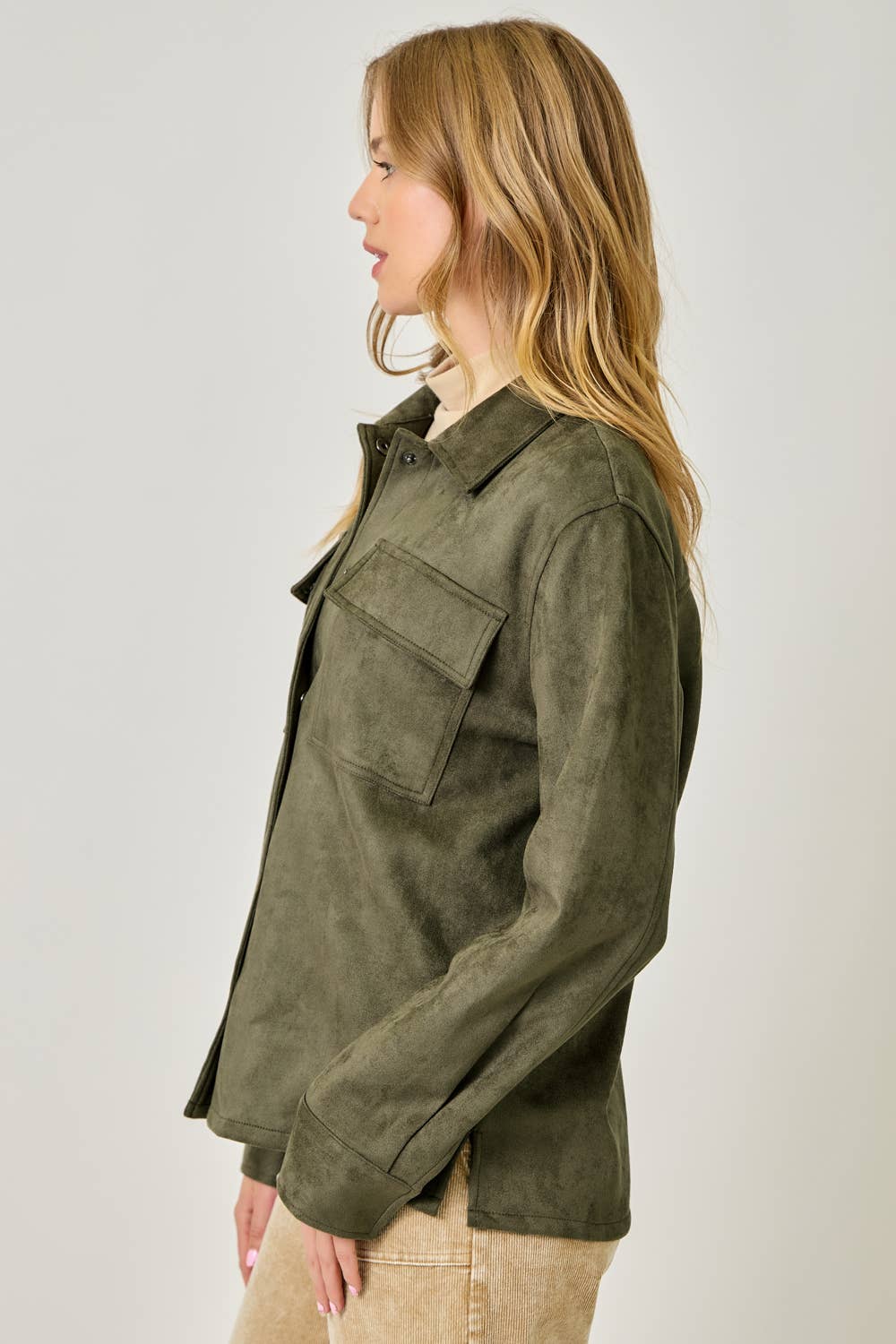 Mystree - Wholesale Shirt Jacket/Shacket - Women's - 61219 Suede Shacket6