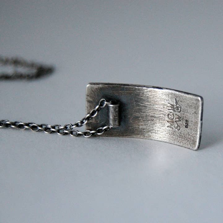 Metal Cloth & Wood - Wholesale Pendant/Charm Necklace - Handmade Sterling Silver House Centipede Insect Necklace