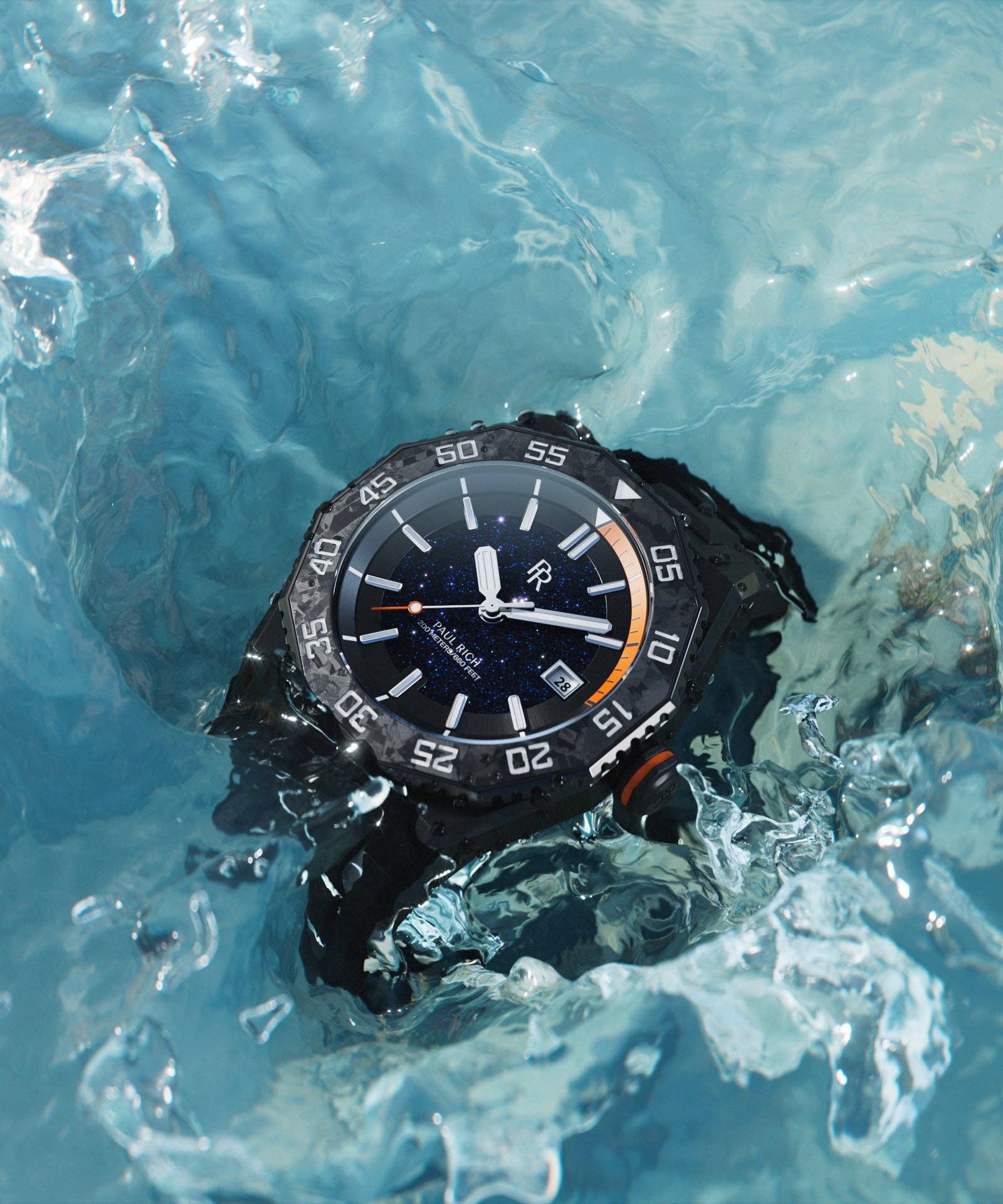 Paul Rich - Wholesale Wrist Watch - Men's - Aquacarbon Pro Shadow Black - Aventurine7