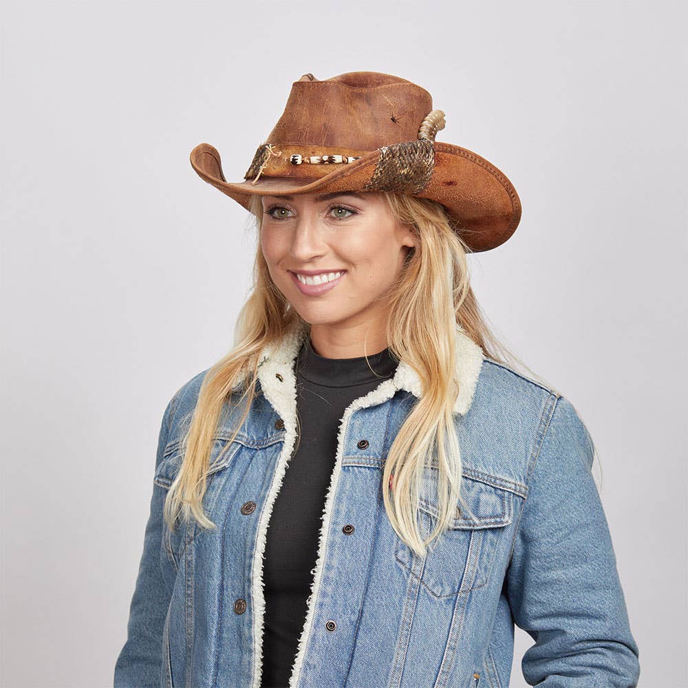 American Hat Makers – wholesale Cowboyhatt - Unisex – Äkta läder cowboyhatt Founders Edition - Stil Sidewinder17
