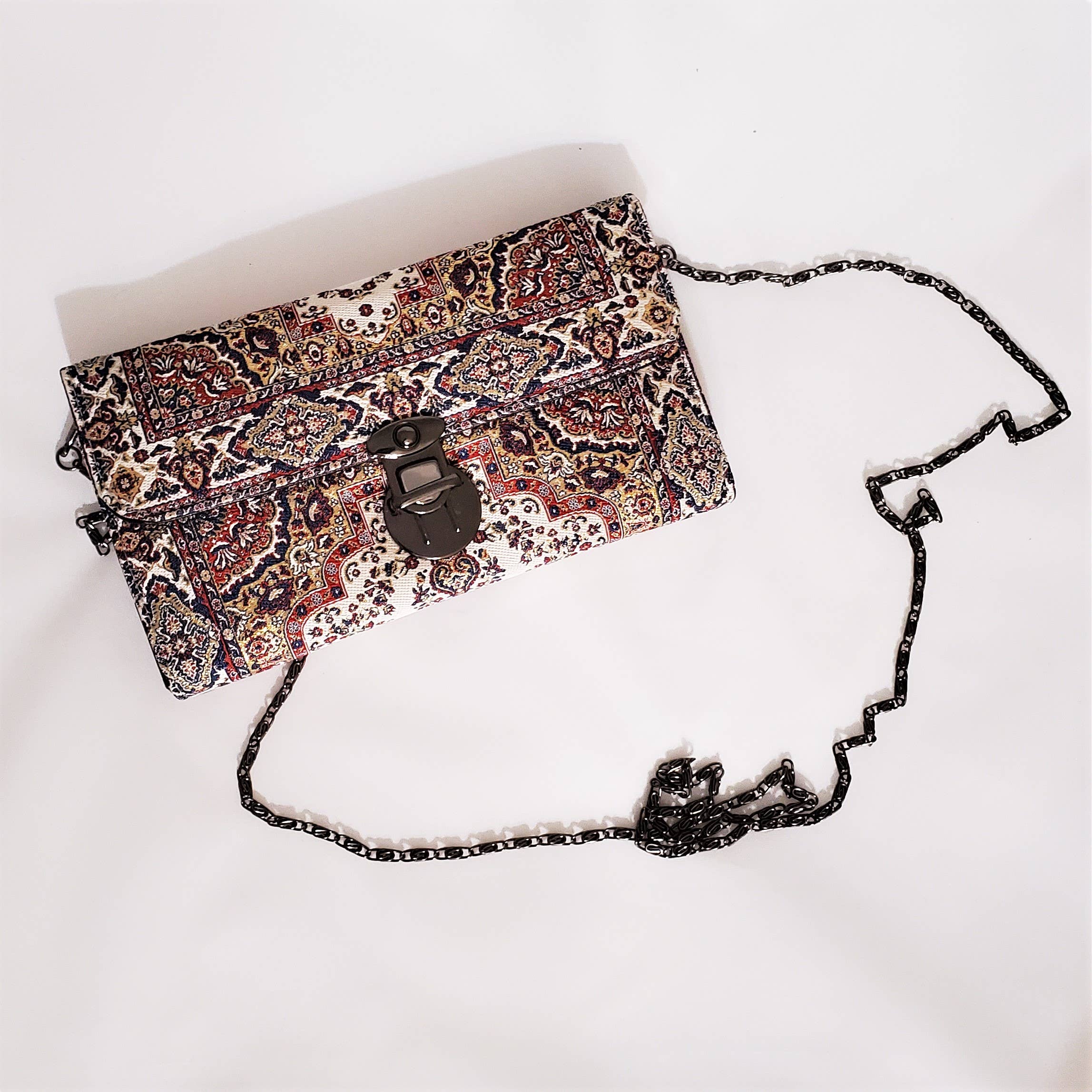 Eclectic Woodchuck - Vente Portefeuille – femme - Portefeuille à bandoulière inspiré des tapis turcs14