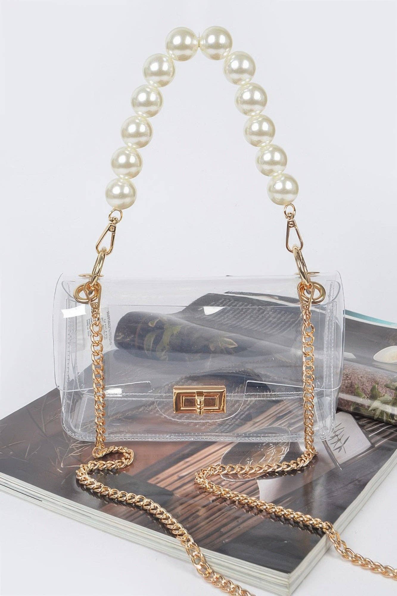 CC Wholesale Clothing – wholesale Crossbody bag – Women's – Transparent Cross Body Bag W Clear Chain3