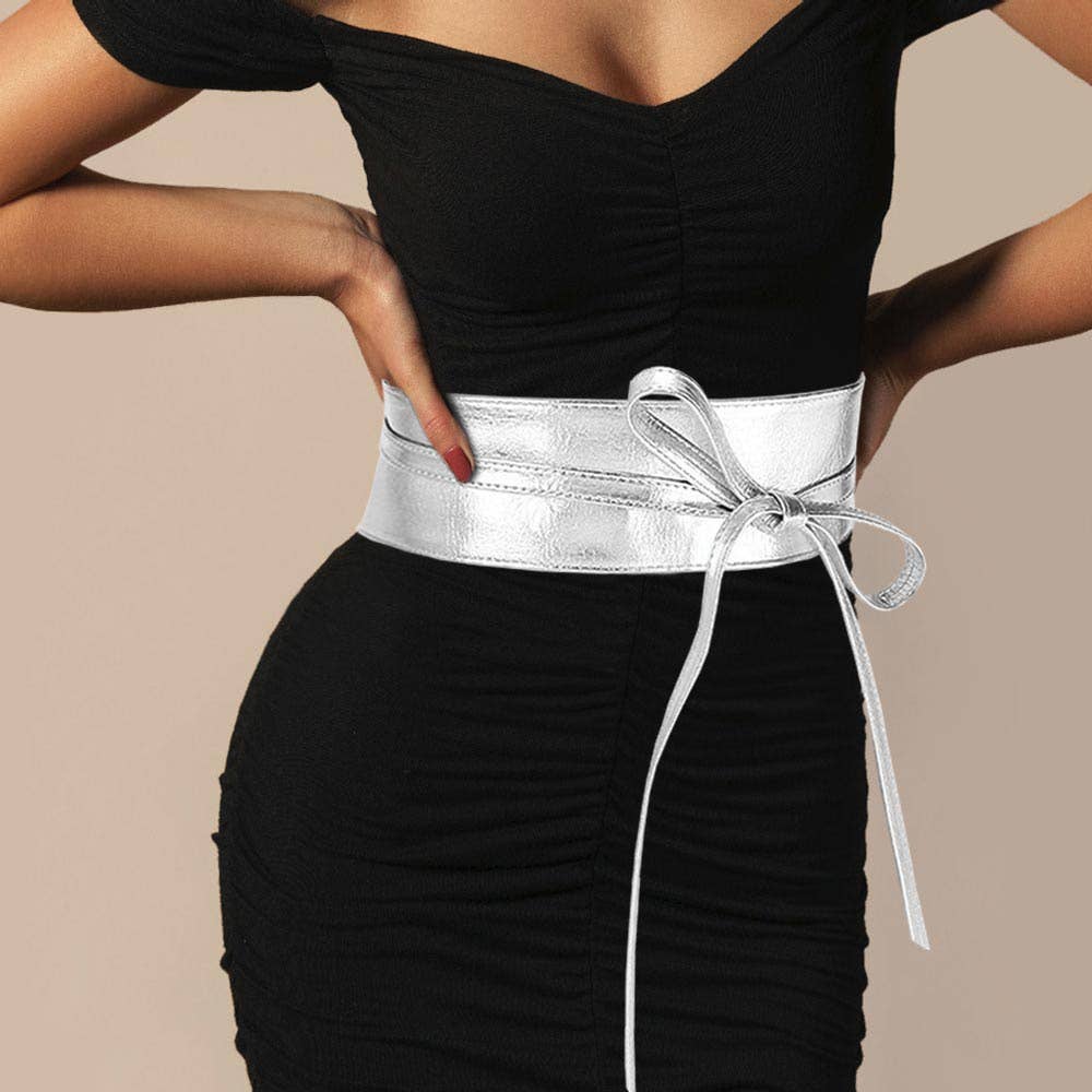 Sensibling Corp. - Wholesale Belt - Women's - Wide Faux Leather Wrap Belt
9