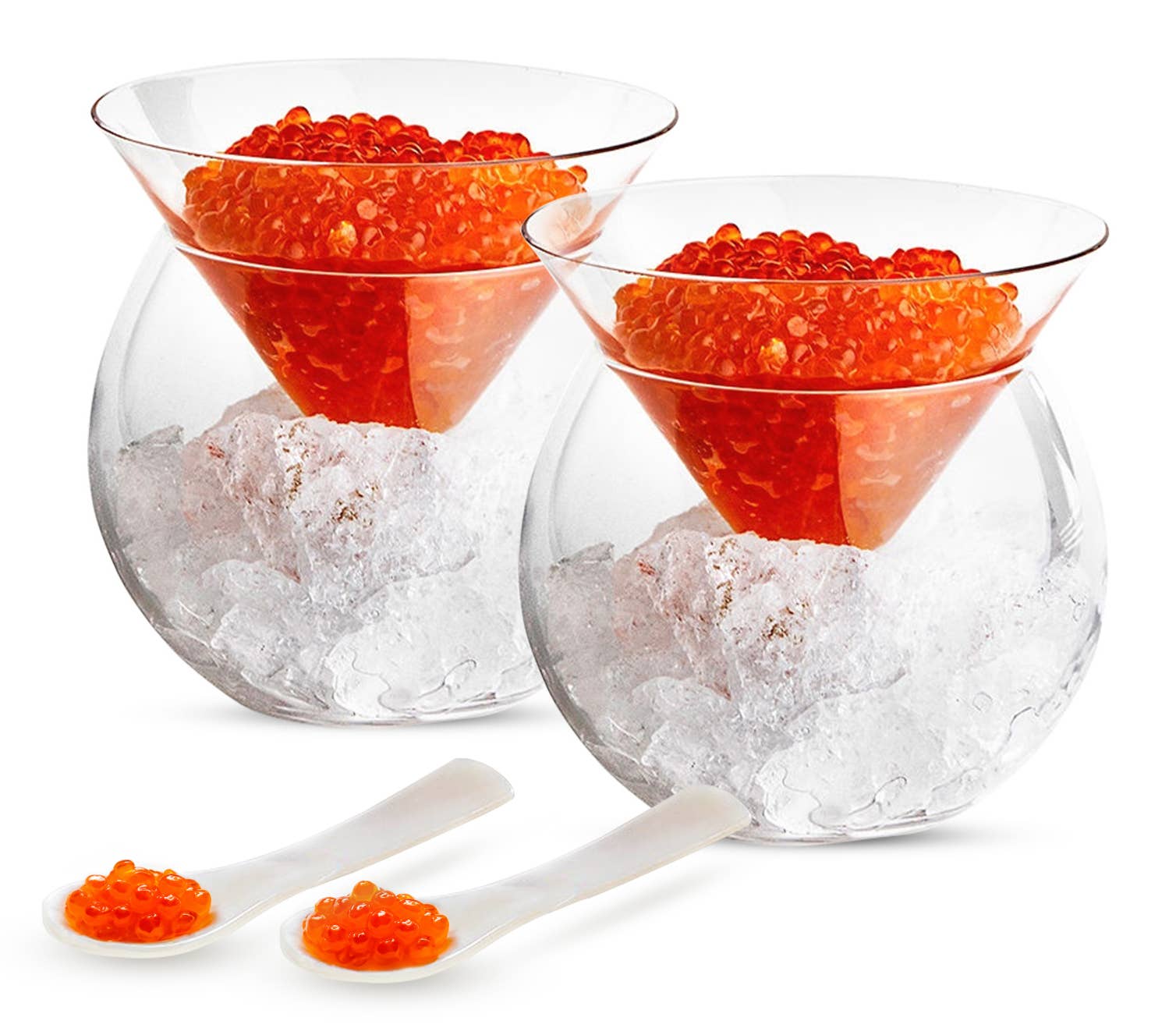 Kook - Wholesale Cocktail/Liquor Glass - Kook Glass Caviar Chiller Dish & Martini Glass0