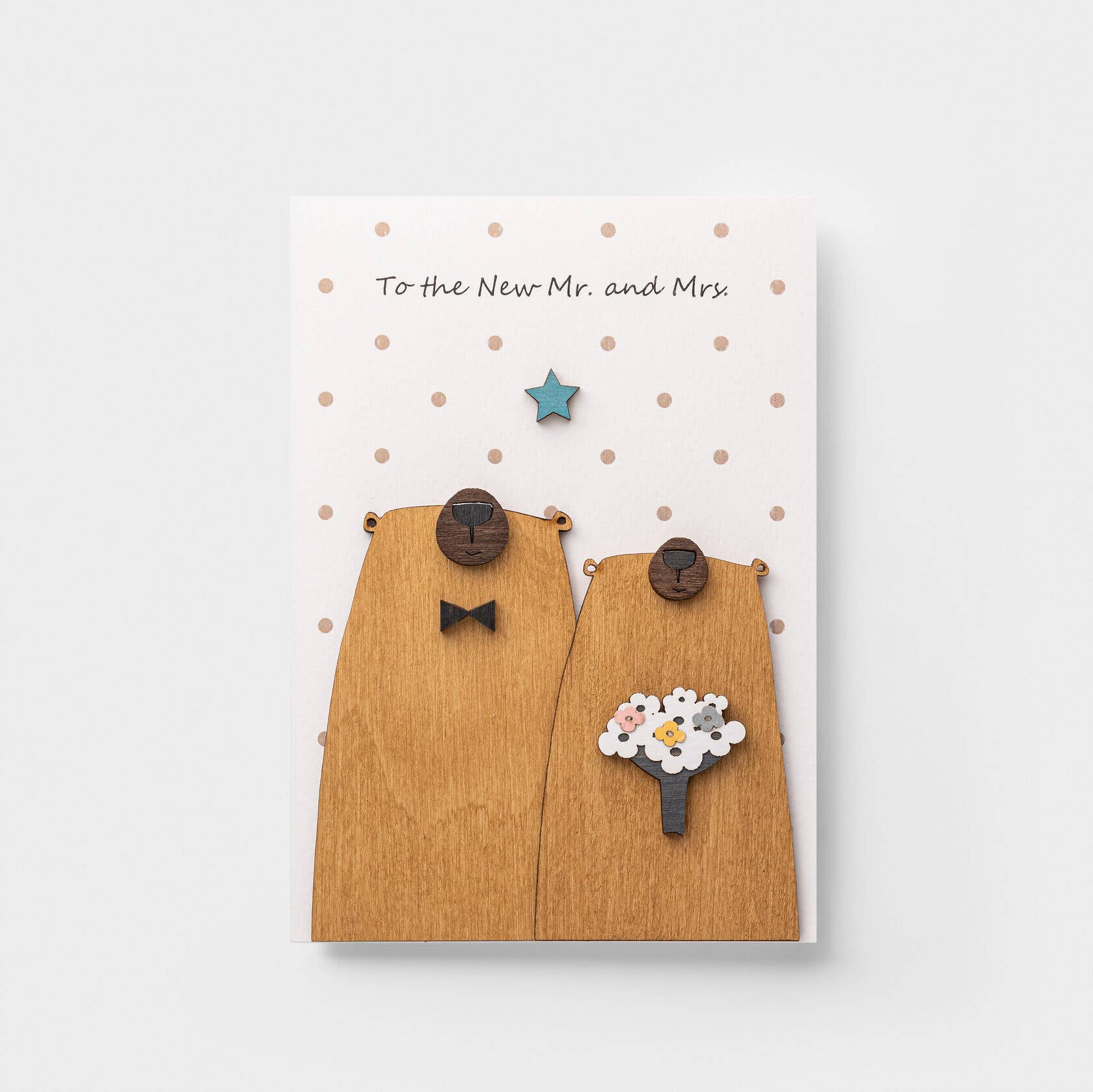 PESKOVOI – wholesale Wedding card – 3D Wooden Wedding Card – New Mr & Mrs Greeting by PESKOVOI2