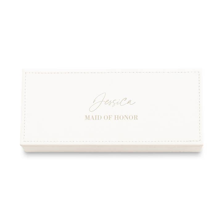 Weddingstar Inc. - Wholesale Jewellery box/organiser - White Faux Leather Jewelry Box - Tropical Type0