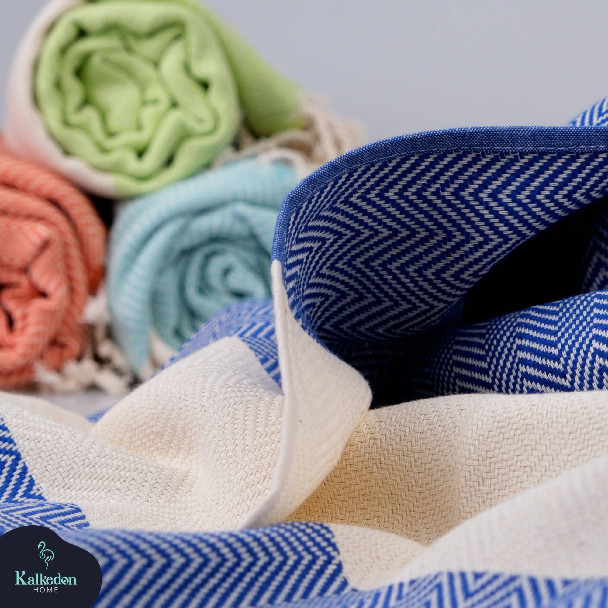 Kalkedon Towels - Wholesale Beach towel - Herringbone Turkish Towel| Personalized Towel | Peshtemal13
