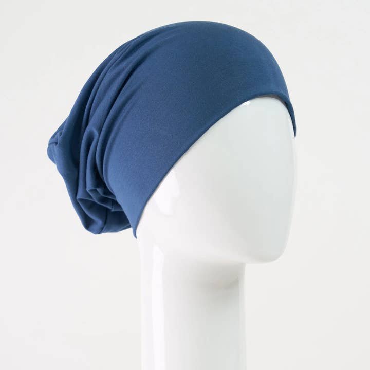 Sibelle - Wholesale Beanie - Women's - Chemo Slouchy Beanies | Bamboo Blue