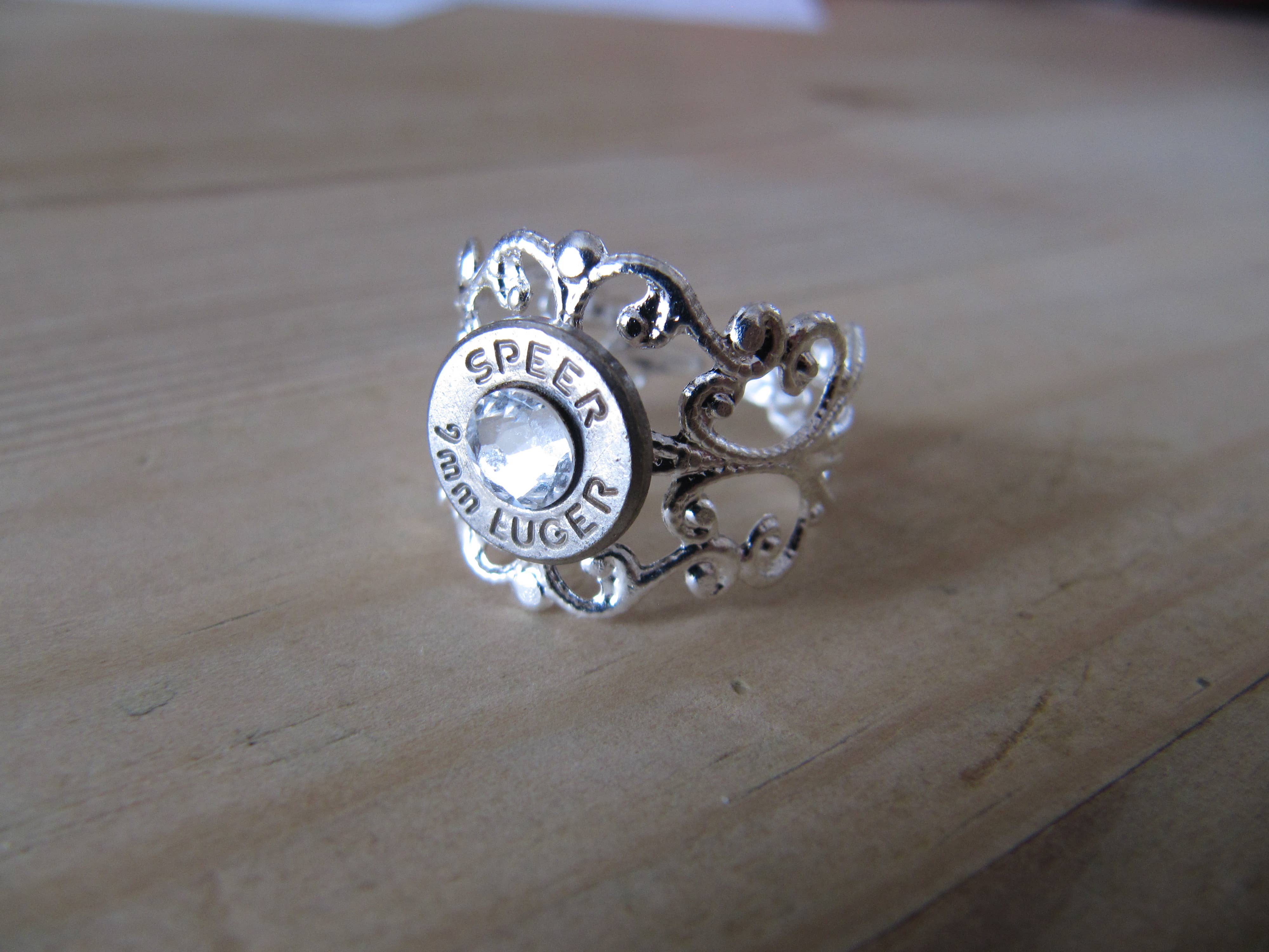 Jill's Jewels - Wholesale Cocktail/Statement Ring - 9mm Adjustable Bullet Ring1