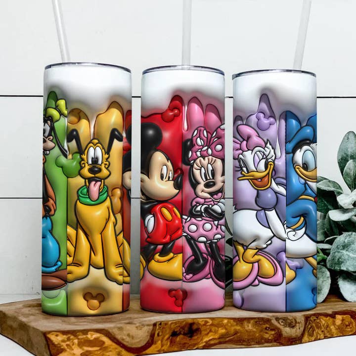 Transfert par sublimation de personnages de parc gonflés en 3D pour la vente par Hatch & Hug