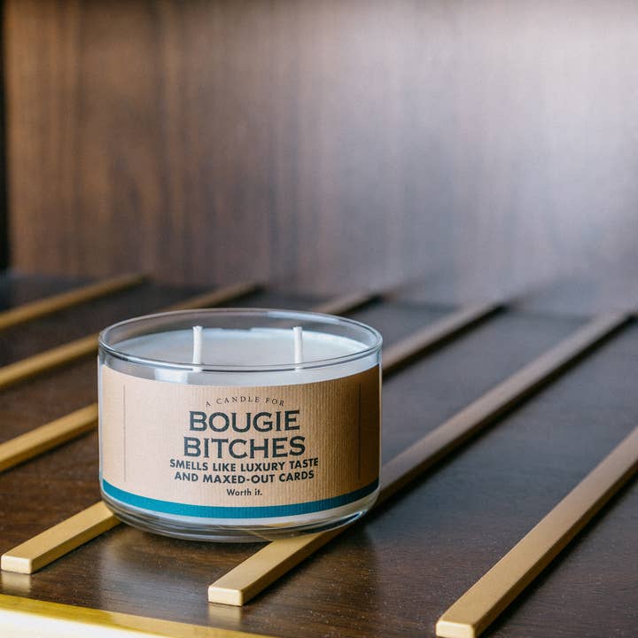 Whiskey River Soap Co. - Wholesale Jar/Filled Candle - A Candle for Bougie Bitches | Funny Candle