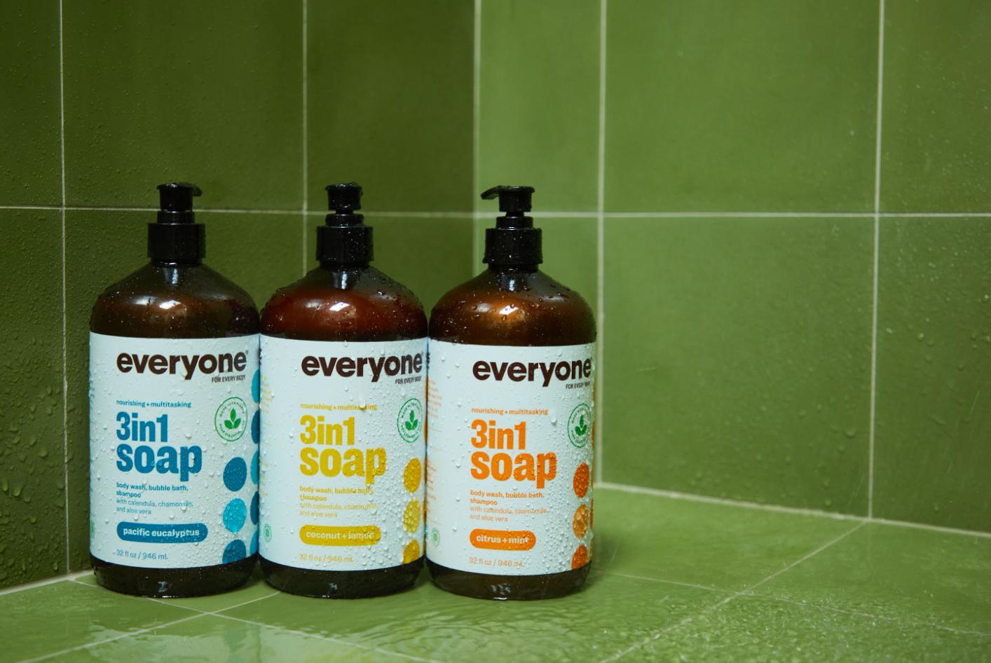 EO + Everyone - Wholesale 2-in-1 Shampoo & Body Wash - Coconut + Lemon 3in1 Soap 32 oz Case Pack of 64