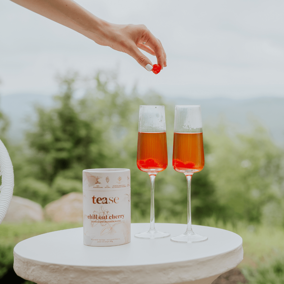 Tease | Wellness Tea Blends + Accessories - Wholesale Health/Detox Tea - Chill Out Cherry Ashwagandha Mushroom Adaptogen Tea Blend4