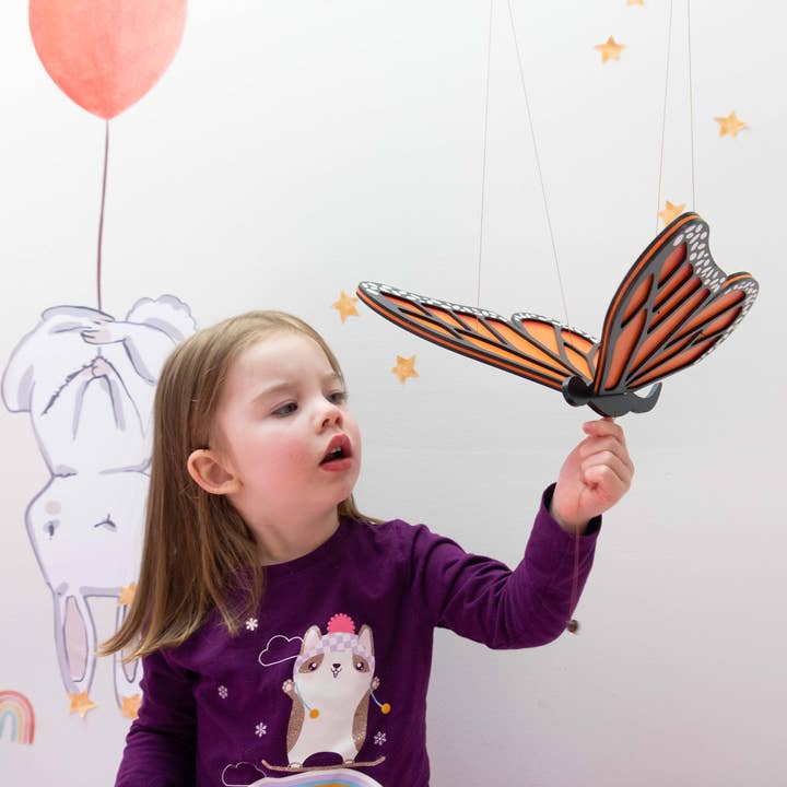 Tulia's Artisan Gallery - Wholesale Mobile - Monarch Butterfly Flying Mobile3