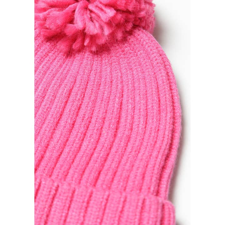 Minoti sp. z o.o. - Wholesale Kids Hat - Kids - Girls pom pom hat and scarf set pink 6m-8y9