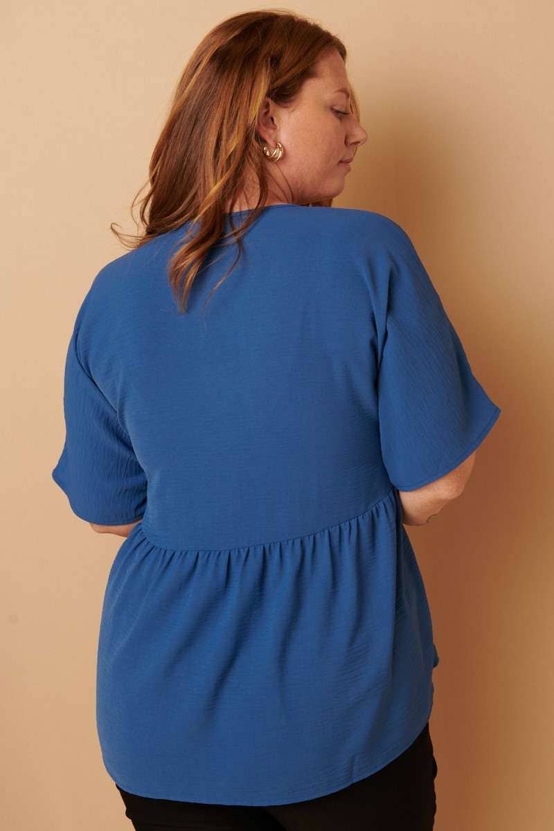 mittoshop - Wholesale Tunic - Women's - CT9073PL-PLUS AIRFLOW DOLMAN BABYDOLL BLOUSE25
