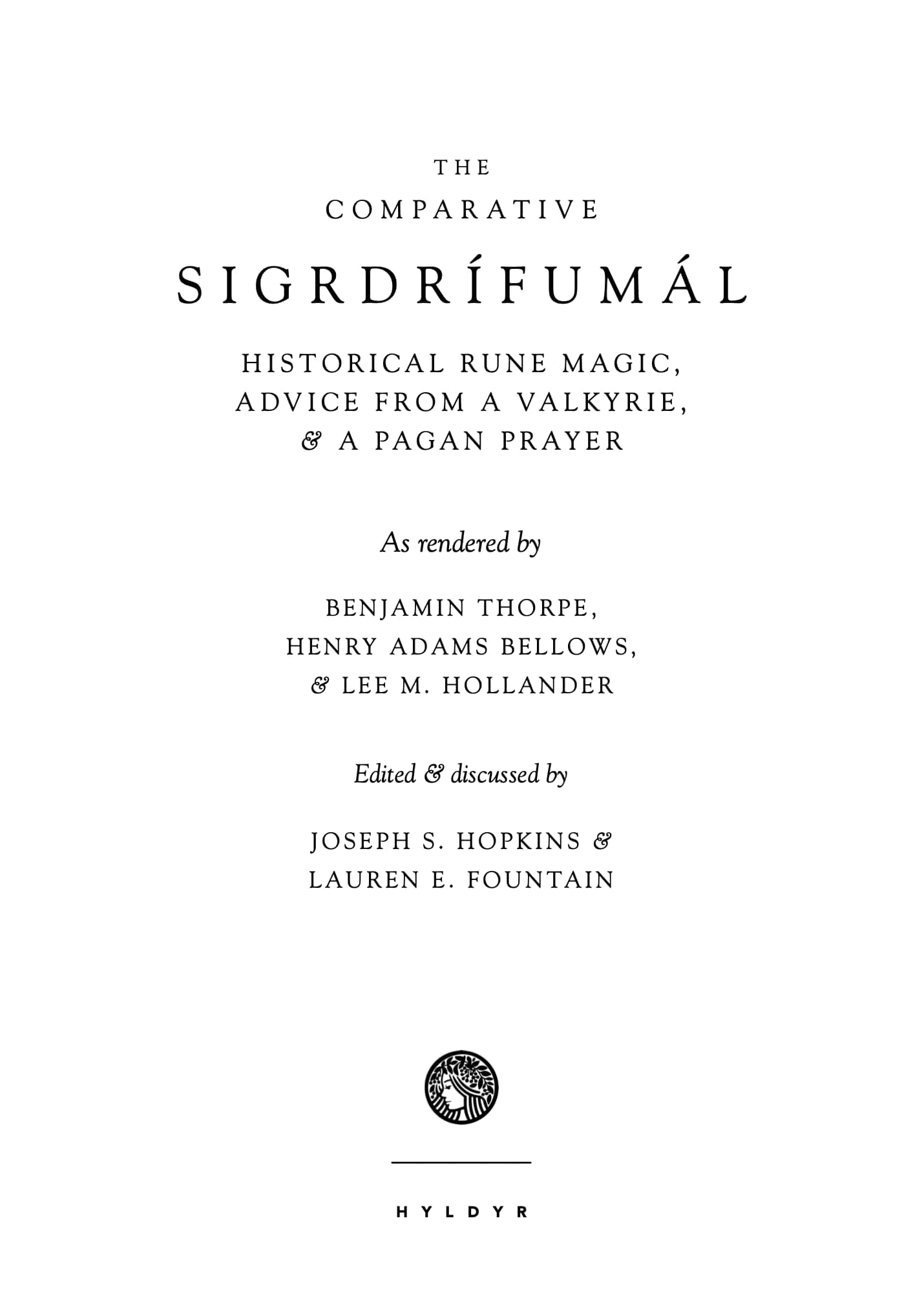 Hyldyr - Wholesale Book - Adult - The Comparative Sigrdrífumál1