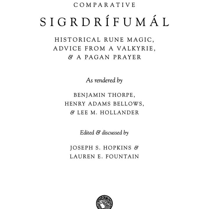 Hyldyr - Wholesale Book - Adult - The Comparative Sigrdrífumál1