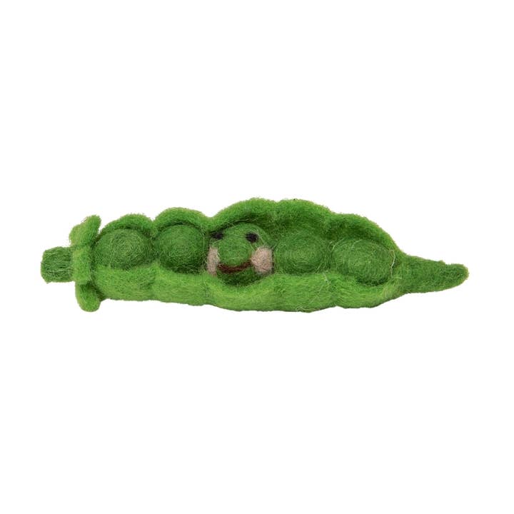 Silver Tree Home & Holiday - Wholesale Ornament - A13320 Felt sweat pea ornament with baby face 4.5x1x1in