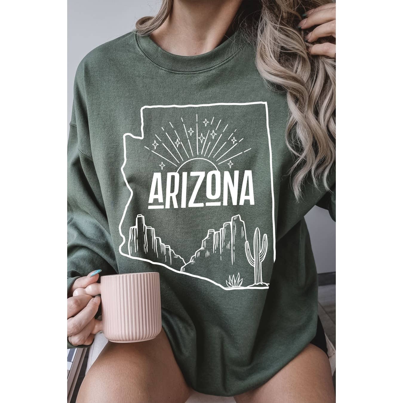 BLUME & CO. - Wholesale Graphic Sweatshirt - Women's - ARIZONA DESERT Graphic Sweatshirt3