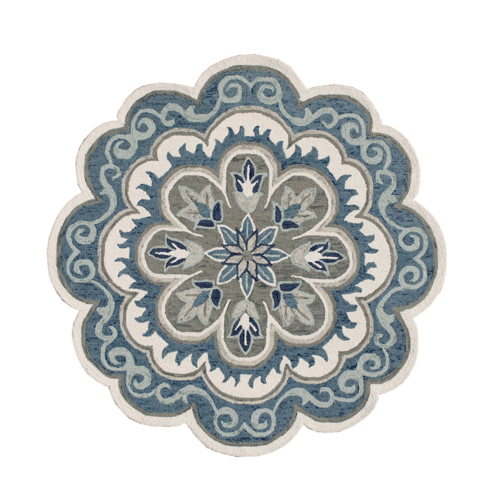 LR Home - Wholesale Area Rug - Nia Classic Scalloped Edge Hand-Tufted Wool Indoor Area Rug39