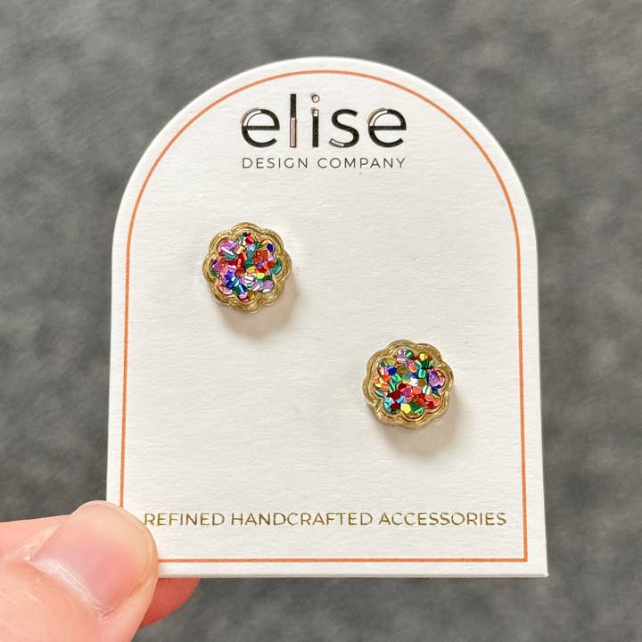 Flow Stud Earrings for wholesale by Elise Design Company