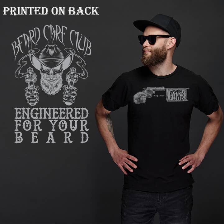 Bang Gun Beard Care Club T-Shirt for wholesale by Beard Care Club