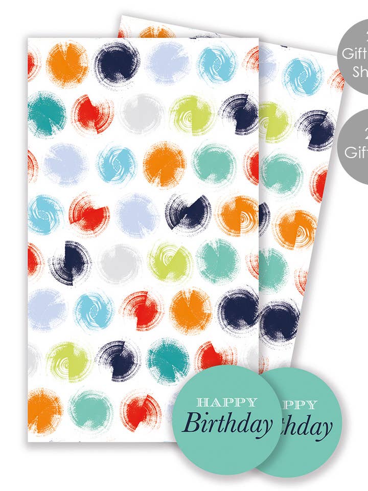 Emballage cadeau et étiquette cadeau - Male Spot pour la vente par Abacus Cards and Clare Maddicott Publications